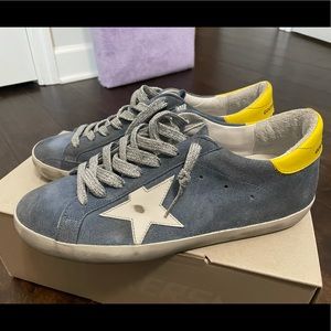Golden Goose Superstar NIB Blue Suede Sneakers 40